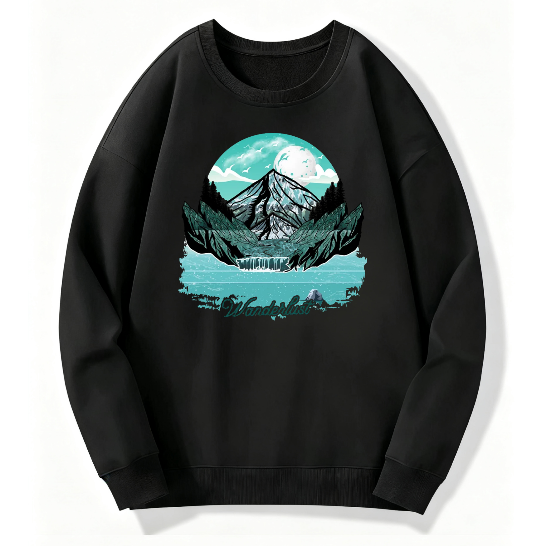 Wanderlust Mountain Classic Hoodie - Image 4