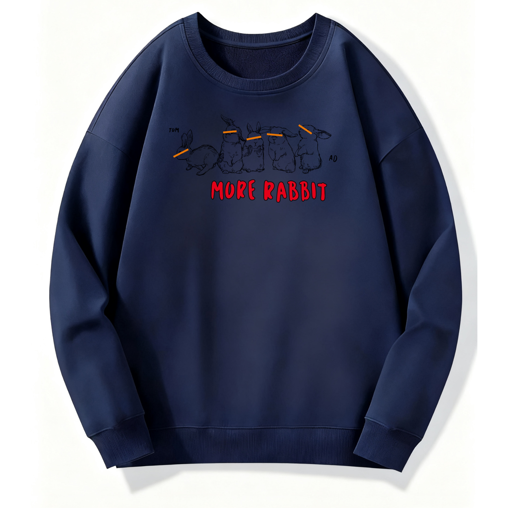 More Rabbit Cartoon Classic Hoodie - Image 3