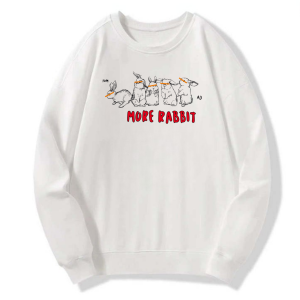 More Rabbit Cartoon Classic Hoodie