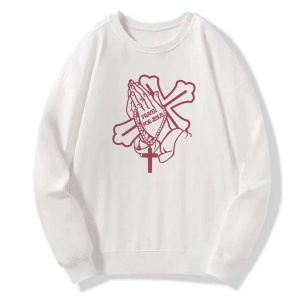 Praying Hands Cross Classic Sweatshirt