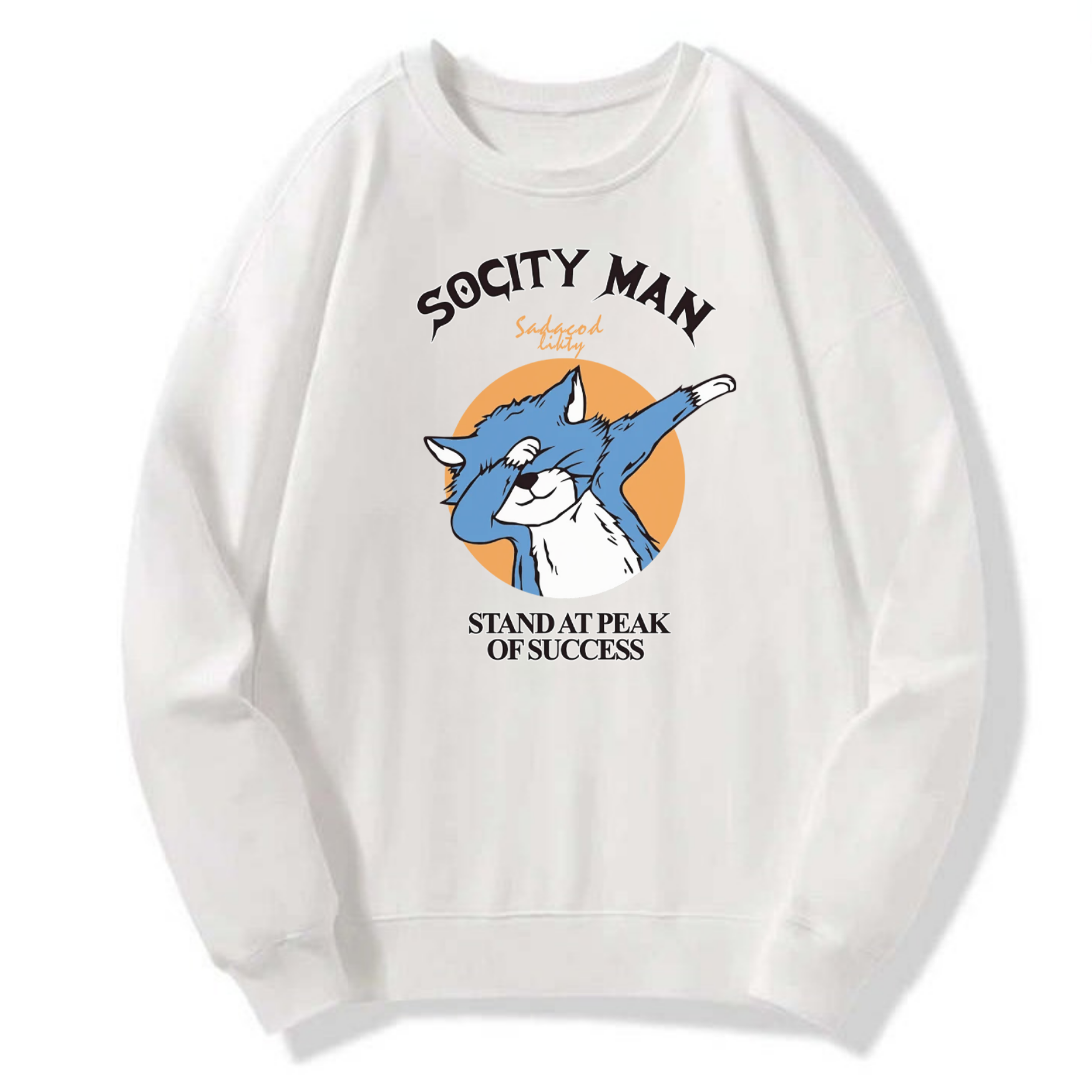 Socity Man Cat Success Classic Hoodie - Image 4