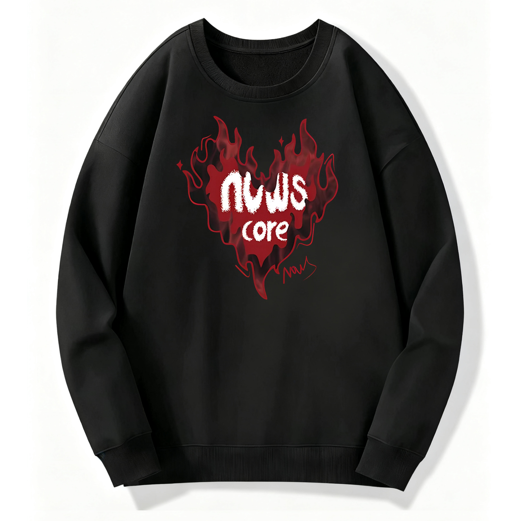NVWS Core Flame Heart Classic Hoodie - Image 4